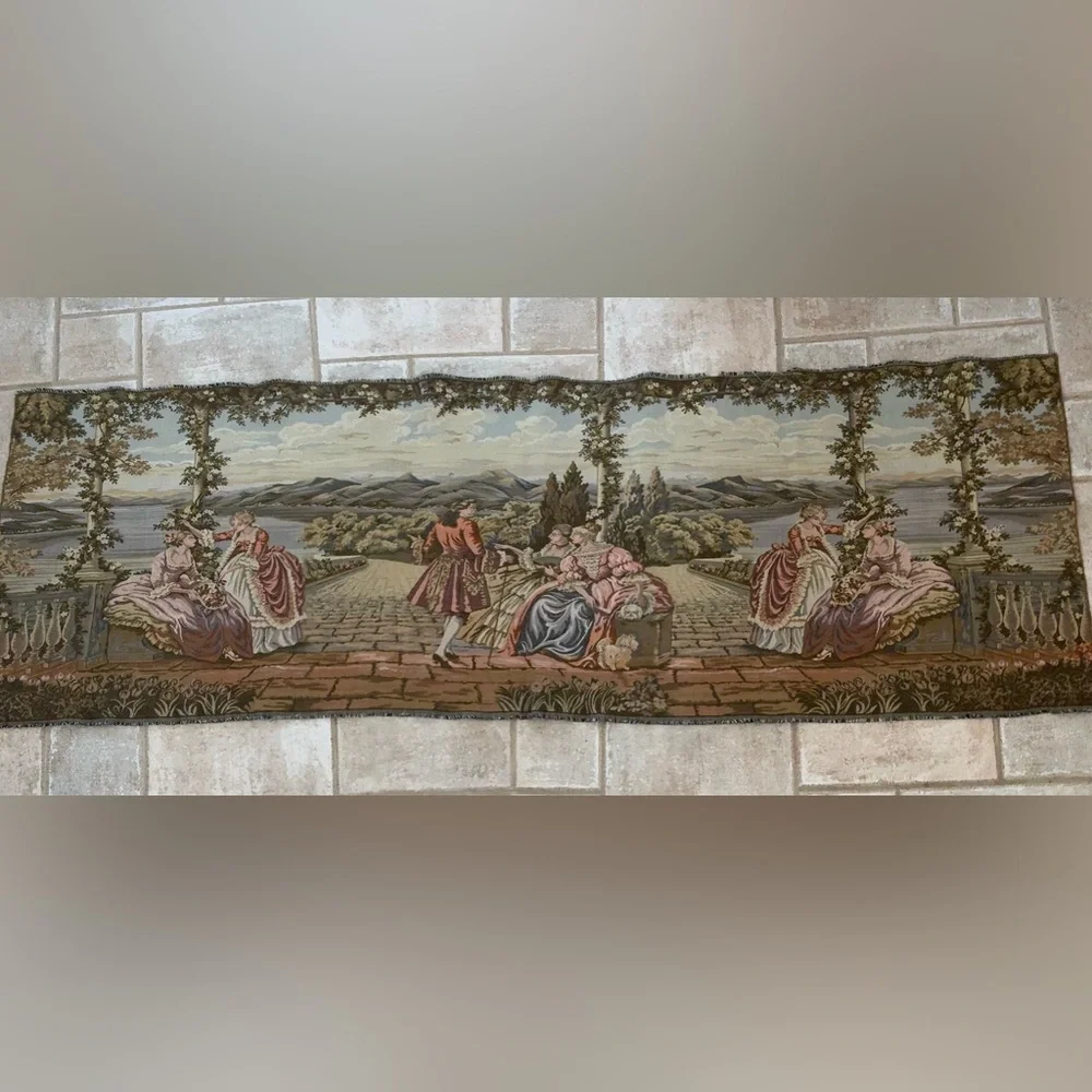 15:04  Vintage Woven Italian Tapestry. XL Wall Art